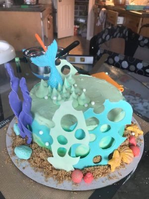 Pardon The Background Mess Cake